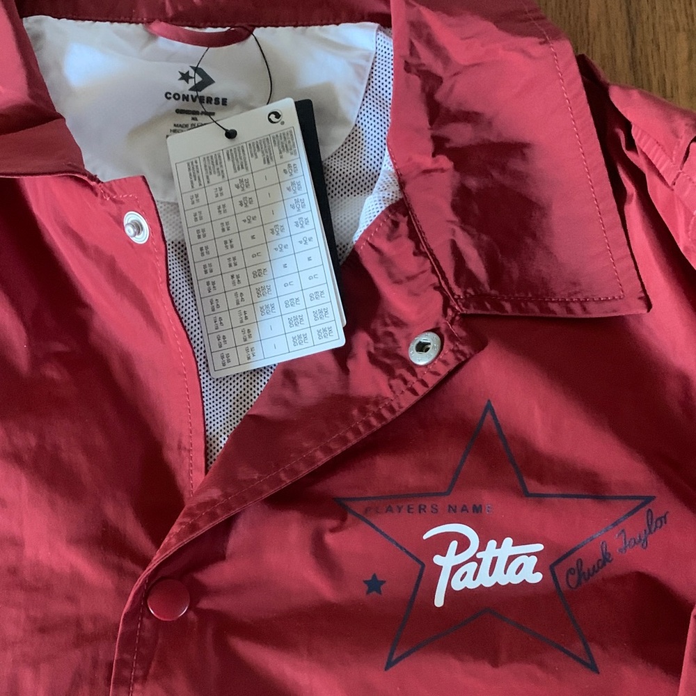 Patta Men's Bold Red Windbreaker - Picture 4 of 7
